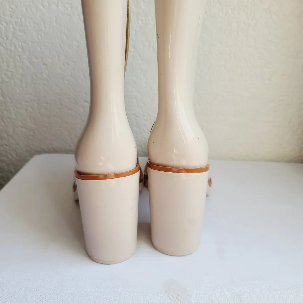 Melissa Classic Cream Ankle Boots Size 7 - Picture 8 of 12